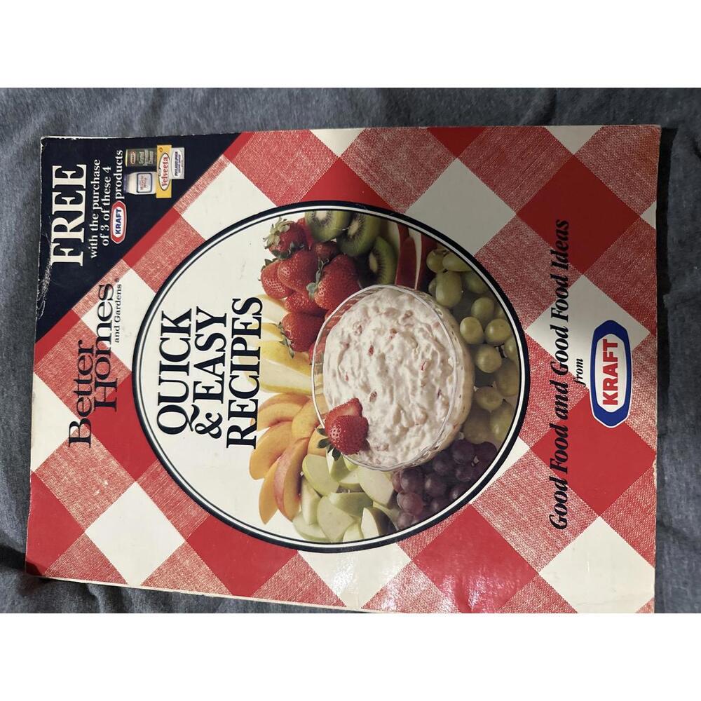 Better Homes and Gardens Quick & Easy Recipes Cookbook